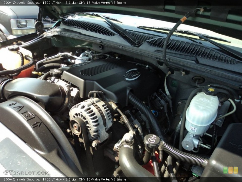 8.1 Liter OHV 16-Valve Vortec V8 Engine for the 2004 Chevrolet Suburban #54039392