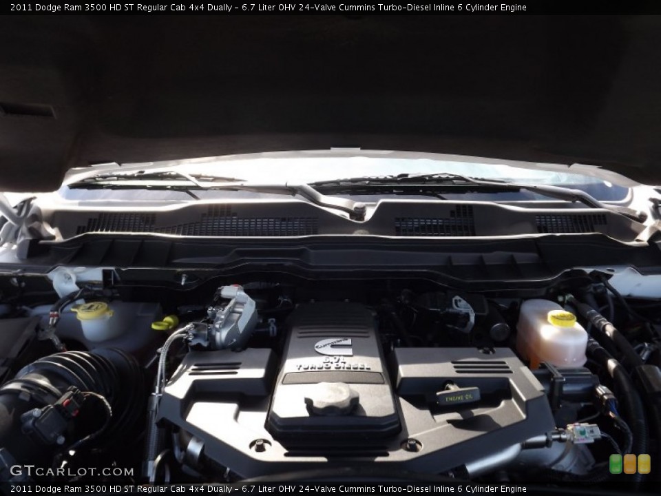 6.7 Liter OHV 24-Valve Cummins Turbo-Diesel Inline 6 Cylinder Engine for the 2011 Dodge Ram 3500 HD #54053126
