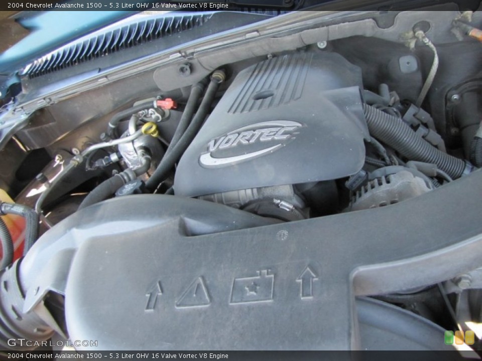 5.3 Liter OHV 16 Valve Vortec V8 2004 Chevrolet Avalanche Engine