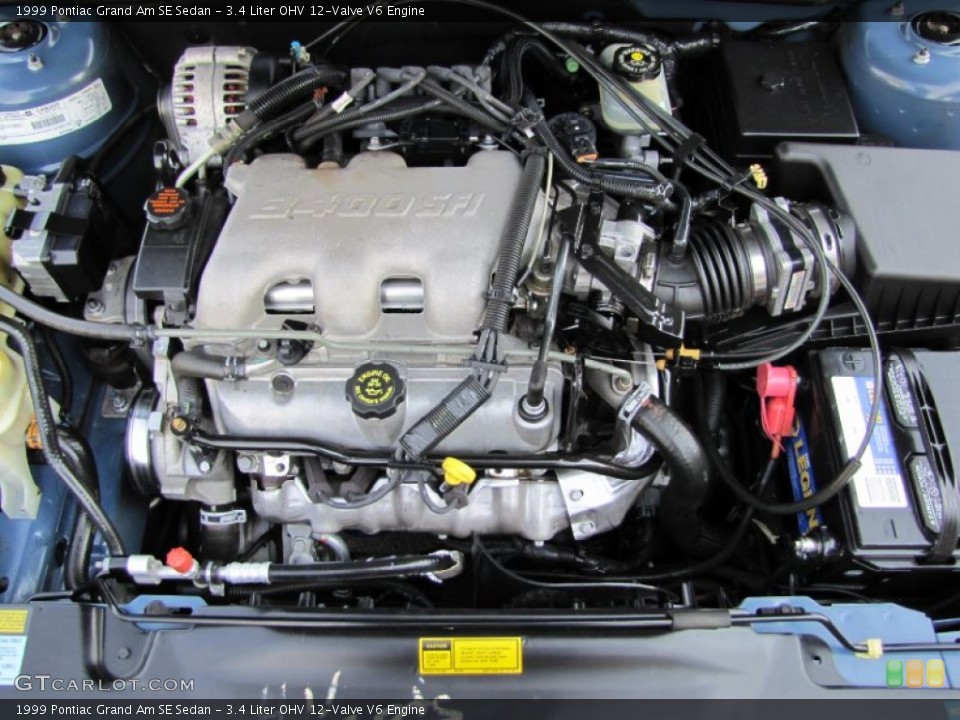 3.4 Liter OHV 12-Valve V6 Engine for the 1999 Pontiac Grand Am #54087966