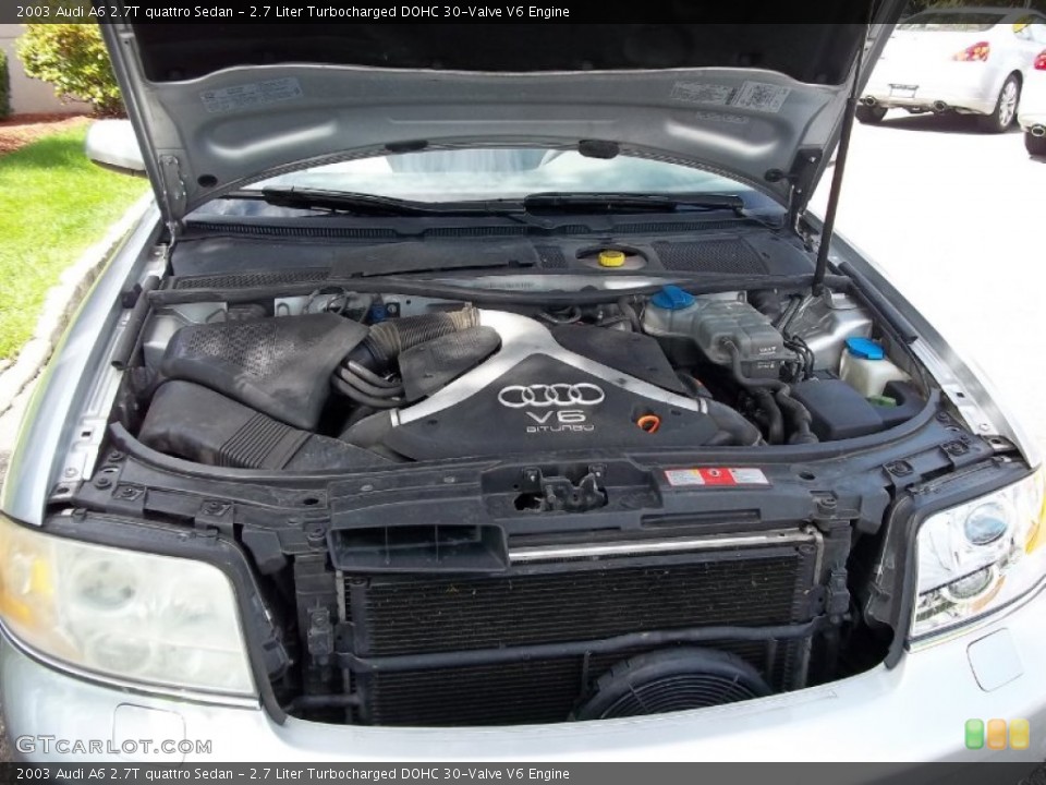 2.7 Liter Turbocharged DOHC 30-Valve V6 Engine for the 2003 Audi A6 #54100387