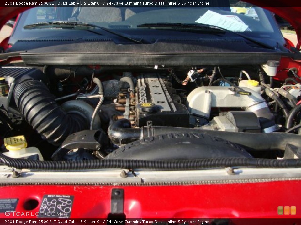 5.9 Liter OHV 24-Valve Cummins Turbo Diesel Inline 6 Cylinder Engine for the 2001 Dodge Ram 2500 #54104688
