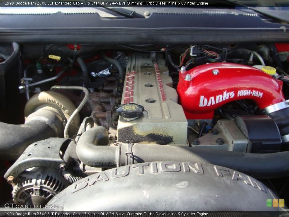 5.9 Liter OHV 24-Valve Cummins Turbo Diesel Inline 6 Cylinder Engine for the 1999 Dodge Ram 2500 #54106572