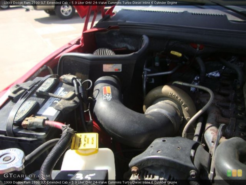 5.9 Liter OHV 24-Valve Cummins Turbo Diesel Inline 6 Cylinder Engine for the 1999 Dodge Ram 2500 #54106578