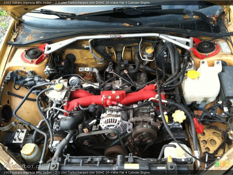 2.0 Liter Turbocharged Liter DOHC 16-Valve Flat 4 Cylinder Engine for the 2003 Subaru Impreza #54106762