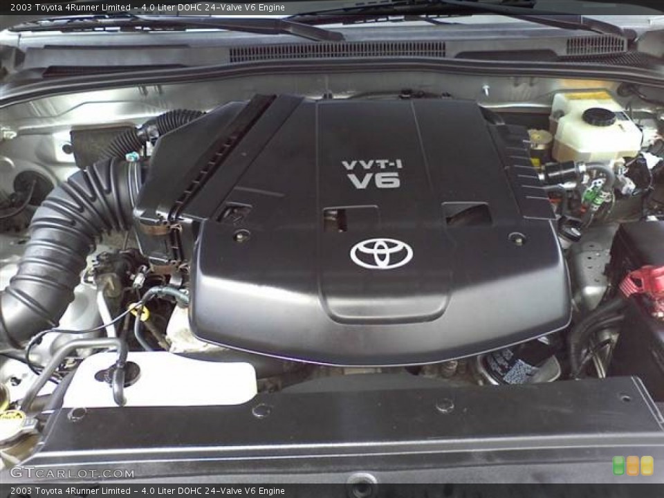 4.0 Liter DOHC 24-Valve V6 2003 Toyota 4Runner Engine