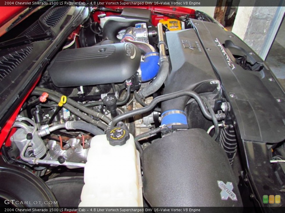 4.8 Liter Vortech Supercharged OHV 16-Valve Vortec V8 Engine for the 2004 Chevrolet Silverado 1500 #54125085