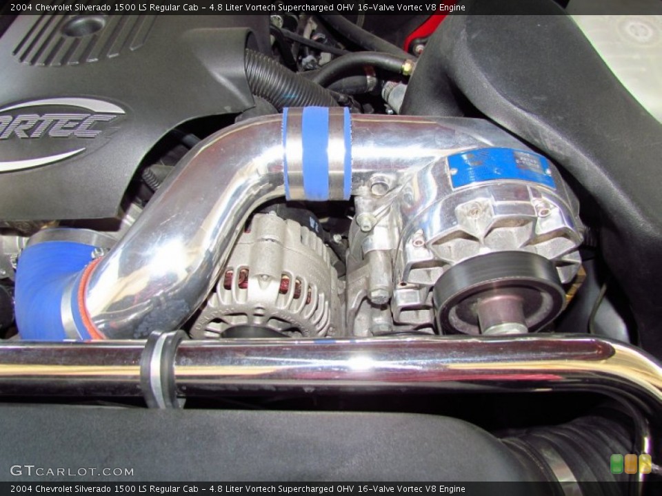 4.8 Liter Vortech Supercharged OHV 16-Valve Vortec V8 Engine for the 2004 Chevrolet Silverado 1500 #54125103