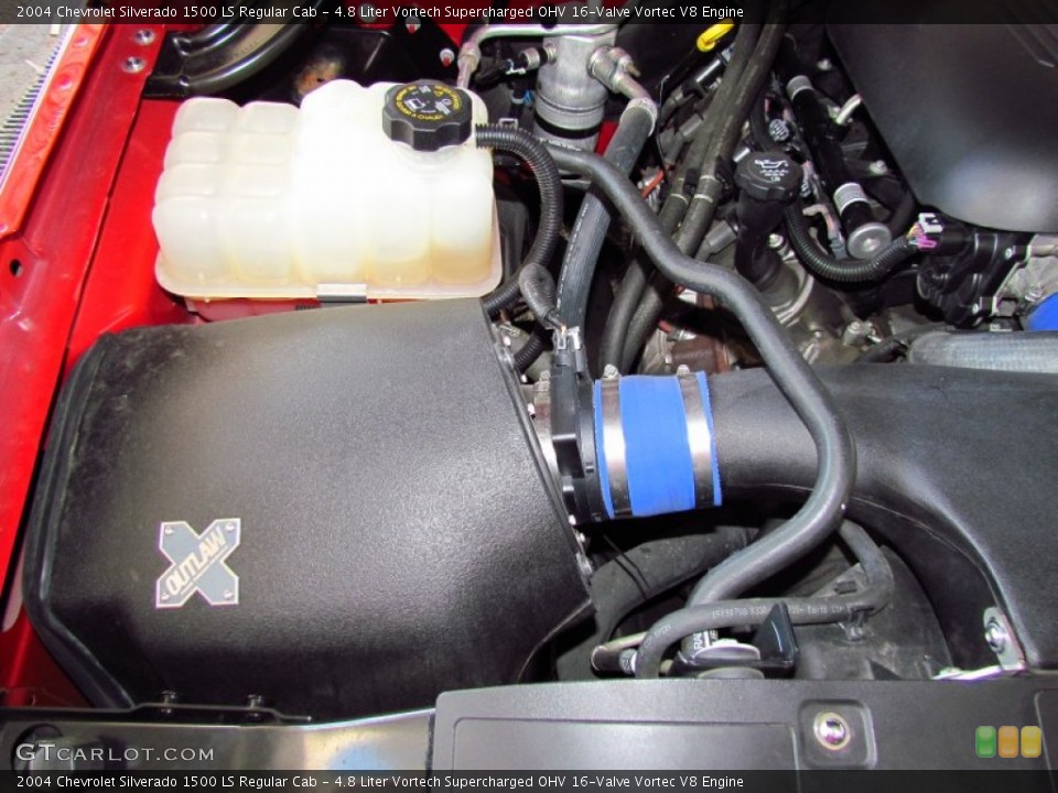4.8 Liter Vortech Supercharged OHV 16-Valve Vortec V8 Engine for the 2004 Chevrolet Silverado 1500 #54125121
