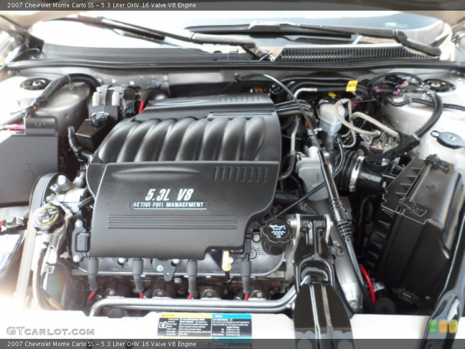 5.3 Liter OHV 16 Valve V8 Engine for the 2007 Chevrolet Monte Carlo #54138516