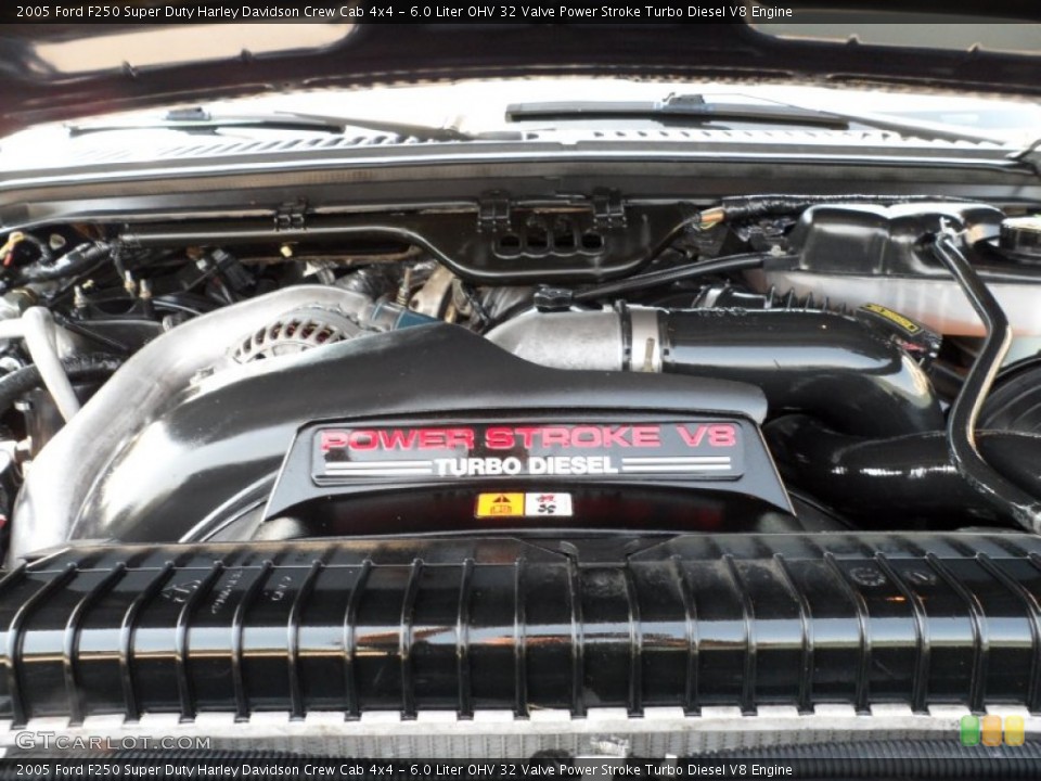 6.0 Liter OHV 32 Valve Power Stroke Turbo Diesel V8 Engine for the 2005 Ford F250 Super Duty #54140940