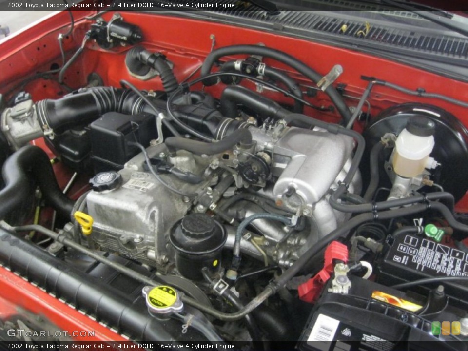 2.4 Liter DOHC 16-Valve 4 Cylinder 2002 Toyota Tacoma Engine