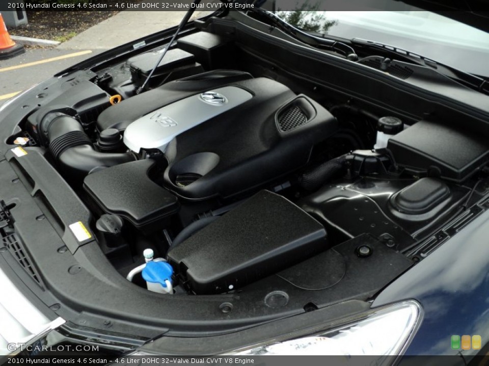 4.6 Liter DOHC 32-Valve Dual CVVT V8 Engine for the 2010 Hyundai Genesis #54147729