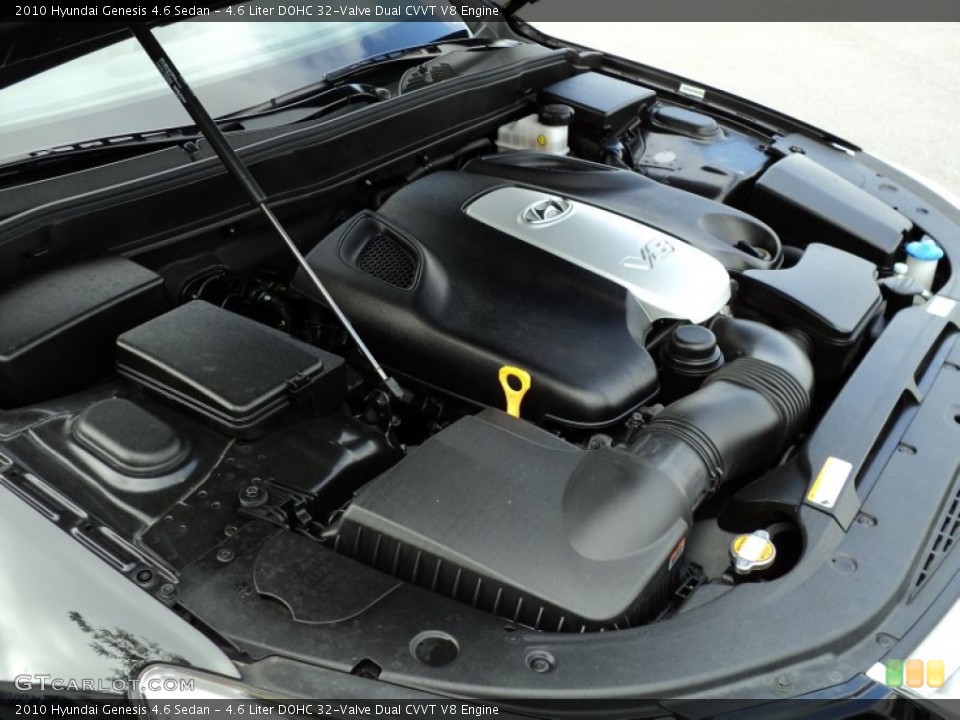4.6 Liter DOHC 32-Valve Dual CVVT V8 Engine for the 2010 Hyundai Genesis #54147753