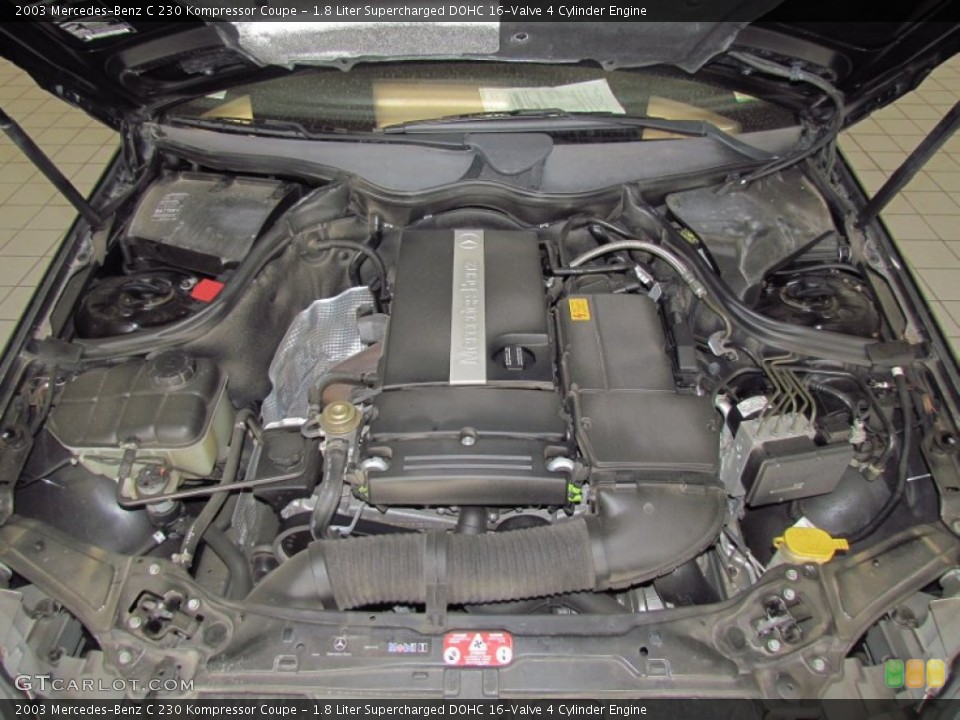 1.8 Liter Supercharged DOHC 16-Valve 4 Cylinder Engine for the 2003 Mercedes-Benz C #54155664