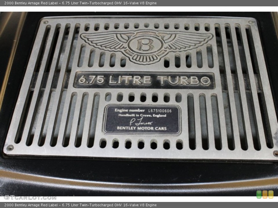 6.75 Liter Twin-Turbocharged OHV 16-Valve V8 Engine for the 2000 Bentley Arnage #54167404