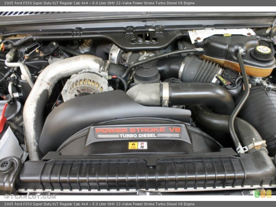 6.0 Liter OHV 32-Valve Power Stroke Turbo Diesel V8 Engine for the 2005 Ford F350 Super Duty #54169492