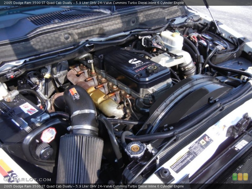5.9 Liter OHV 24-Valve Cummins Turbo Diesel Inline 6 Cylinder Engine for the 2005 Dodge Ram 3500 #54170722