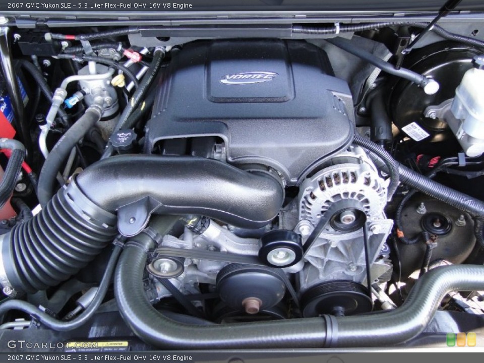 5.3 Liter Flex-Fuel OHV 16V V8 2007 GMC Yukon Engine