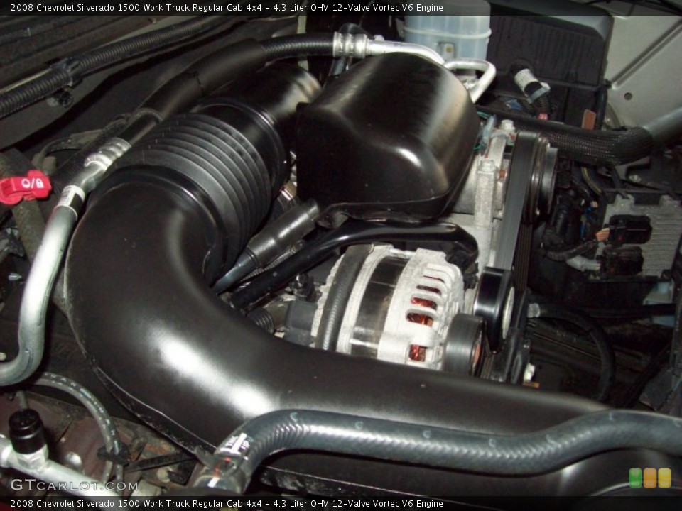 4.3 Liter OHV 12-Valve Vortec V6 Engine for the 2008 Chevrolet Silverado 1500 #54190324