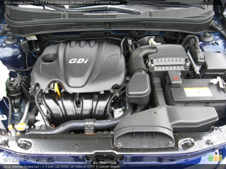 2.4 Liter GDI DOHC 16-Valve D-CVVT 4 Cylinder Engine for the 2012 Hyundai Sonata #54212052