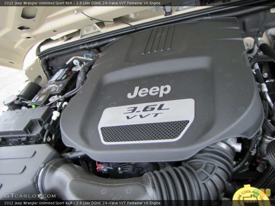 3.6 Liter DOHC 24-Valve VVT Pentastar V6 Engine for the 2012 Jeep Wrangler Unlimited #54216536