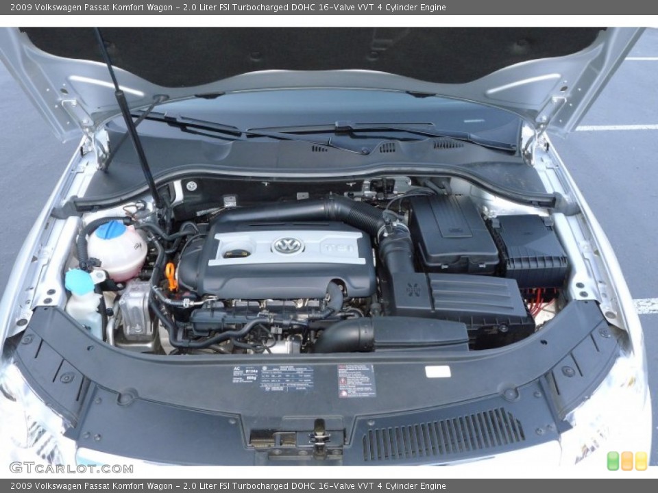 2.0 Liter FSI Turbocharged DOHC 16-Valve VVT 4 Cylinder Engine for the 2009 Volkswagen Passat #54241683