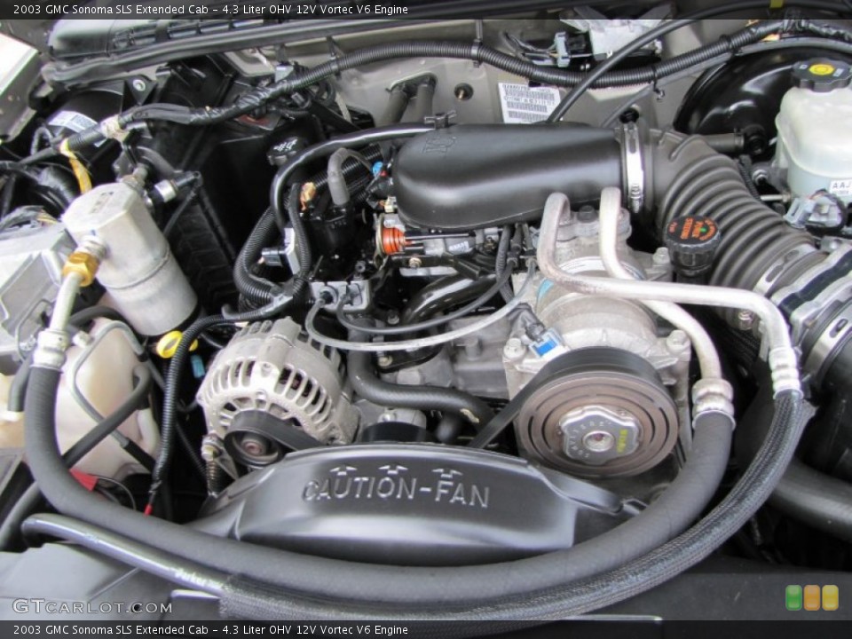 4.3 Liter OHV 12V Vortec V6 2003 GMC Sonoma Engine | GTCarLot.com 1998 Gmc Sonoma Engine 4.3 L V6