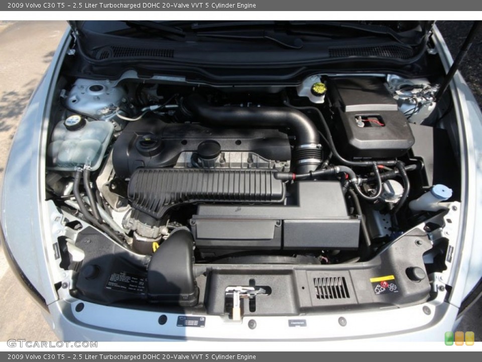 2.5 Liter Turbocharged DOHC 20-Valve VVT 5 Cylinder Engine for the 2009 Volvo C30 #54265349