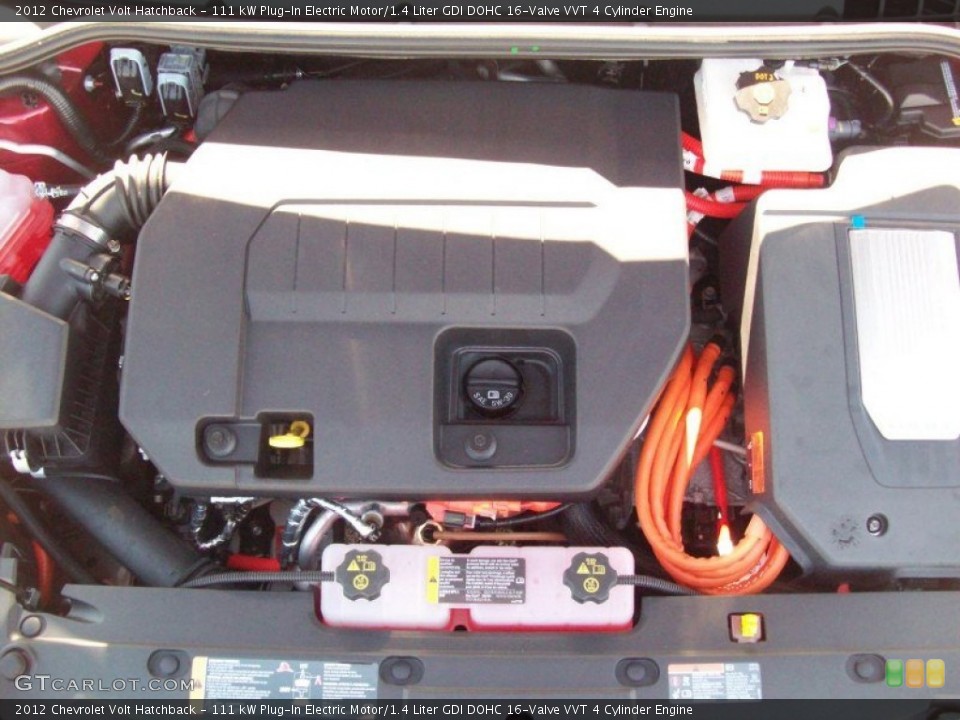 111 kW Plug-In Electric Motor/1.4 Liter GDI DOHC 16-Valve VVT 4 Cylinder Engine for the 2012 Chevrolet Volt #54282131