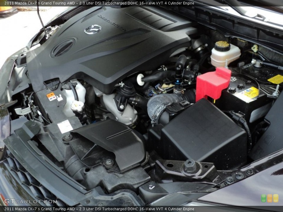 2.3 Liter DISI Turbocharged DOHC 16-Valve VVT 4 Cylinder 2011 Mazda CX-7 Engine