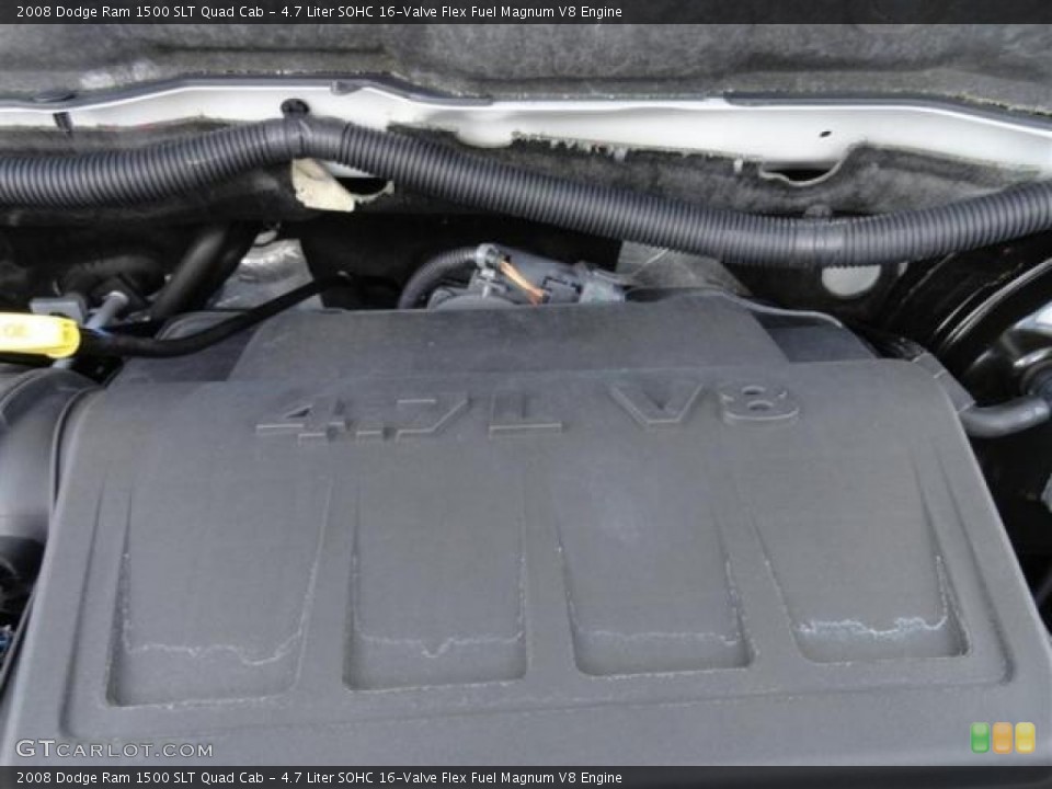 4.7 Liter SOHC 16-Valve Flex Fuel Magnum V8 Engine for the 2008 Dodge Ram 1500 #54302790