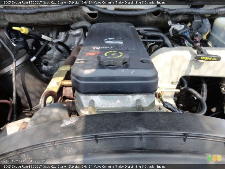 5.9 Liter OHV 24-Valve Cummins Turbo Diesel Inline 6 Cylinder Engine for the 2005 Dodge Ram 3500 #54320421