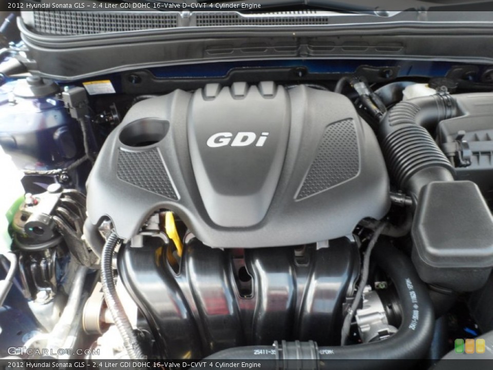 2.4 Liter GDI DOHC 16-Valve D-CVVT 4 Cylinder Engine for the 2012 Hyundai Sonata #54373762