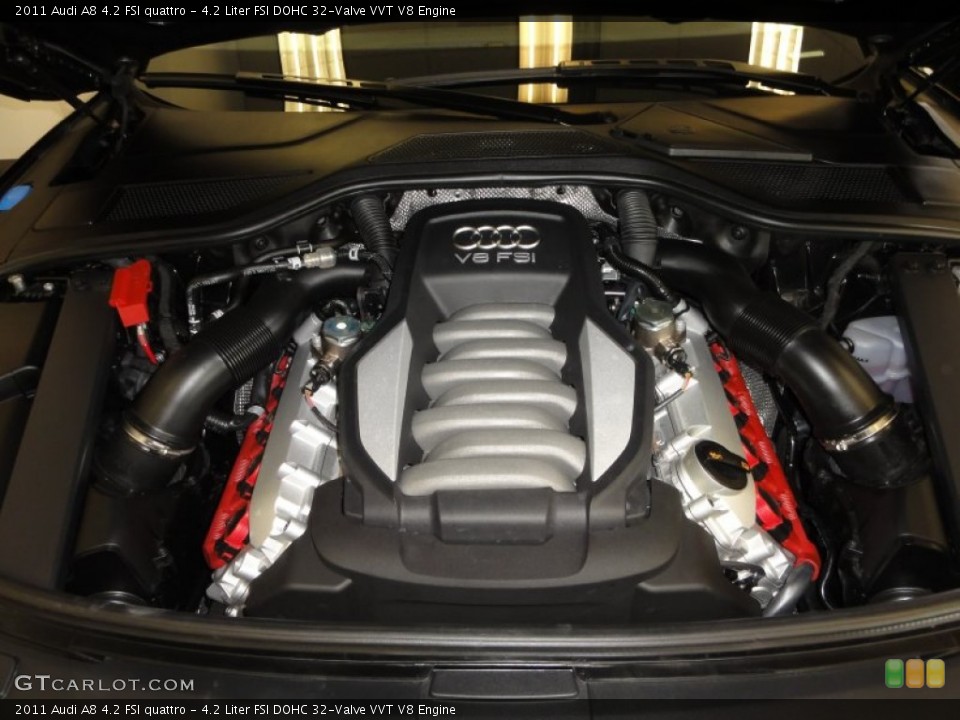 4.2 Liter FSI DOHC 32-Valve VVT V8 Engine for the 2011 Audi A8 #54377368