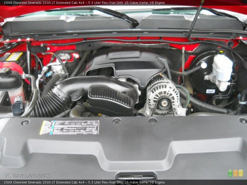 5.3 Liter Flex-Fuel OHV 16-Valve Vortec V8 Engine for the 2009 Chevrolet Silverado 1500 #54378196