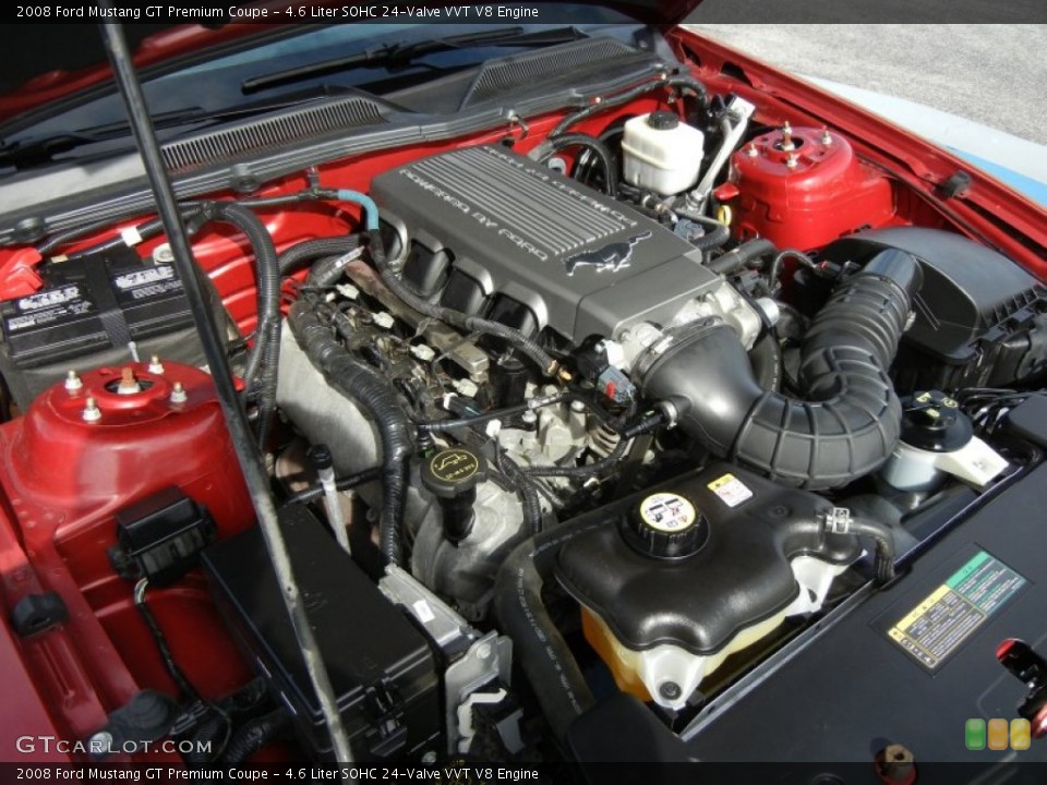 4.6 Liter SOHC 24-Valve VVT V8 Engine for the 2008 Ford Mustang #54381319
