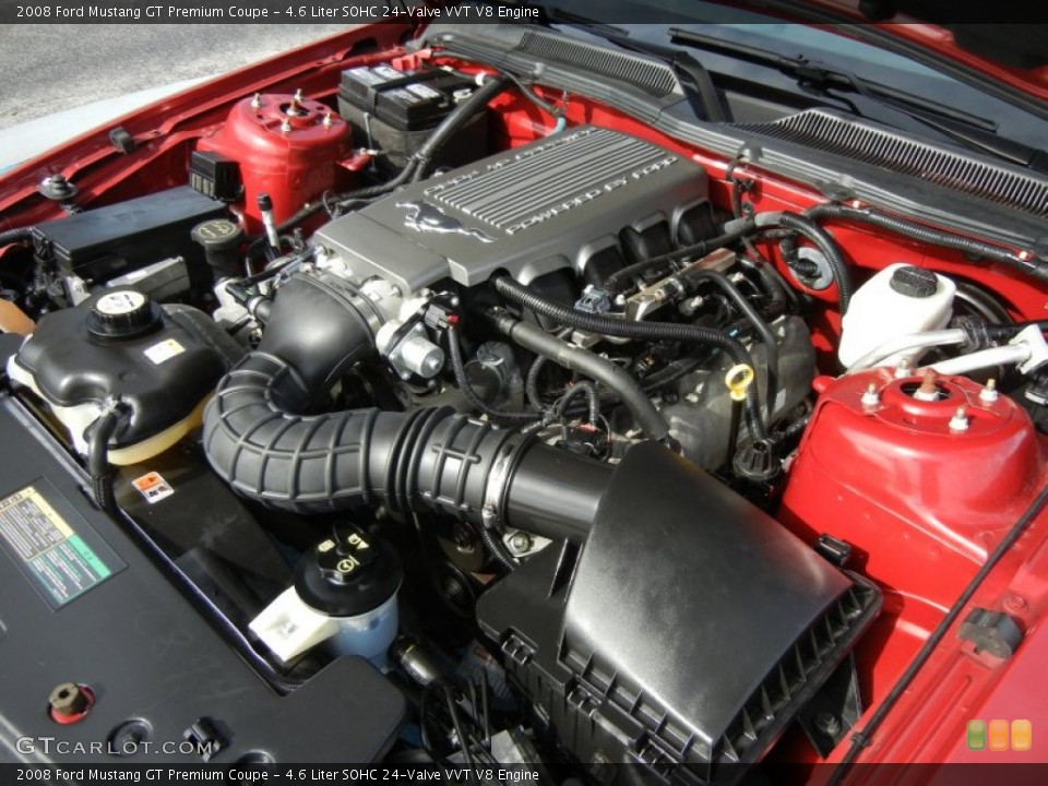 4.6 Liter SOHC 24-Valve VVT V8 Engine for the 2008 Ford Mustang #54381328