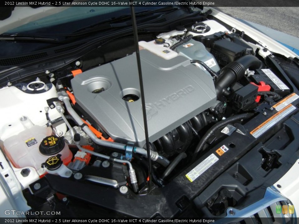 2.5 Liter Atkinson Cycle DOHC 16-Valve iVCT 4 Cylinder Gasoline/Electric Hybrid Engine for the 2012 Lincoln MKZ #54382949