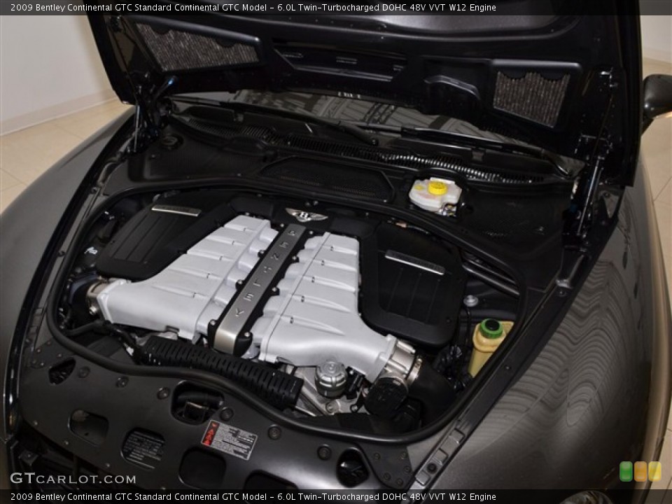 6.0L Twin-Turbocharged DOHC 48V VVT W12 Engine for the 2009 Bentley Continental GTC #54413086