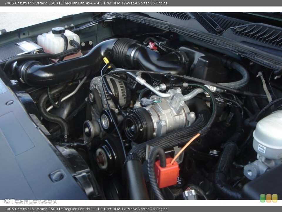 4.3 Liter OHV 12-Valve Vortec V6 Engine for the 2006 Chevrolet Silverado 1500 #54425517
