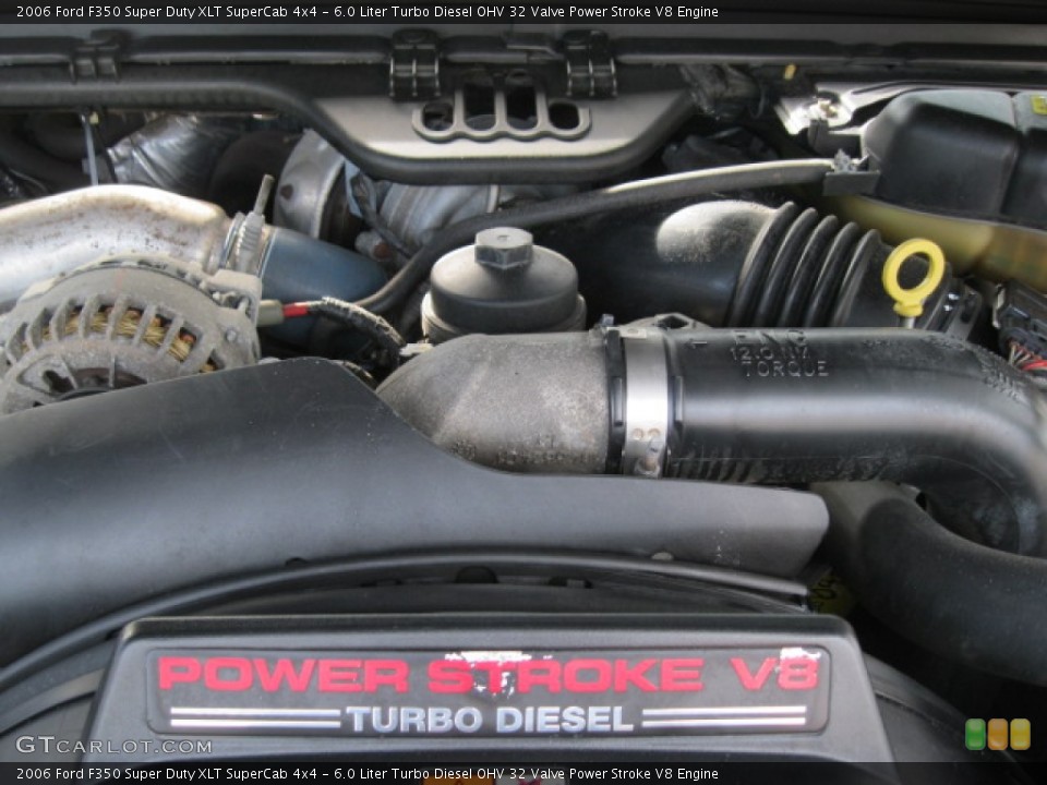 6.0 Liter Turbo Diesel OHV 32 Valve Power Stroke V8 Engine for the 2006 Ford F350 Super Duty #54429563