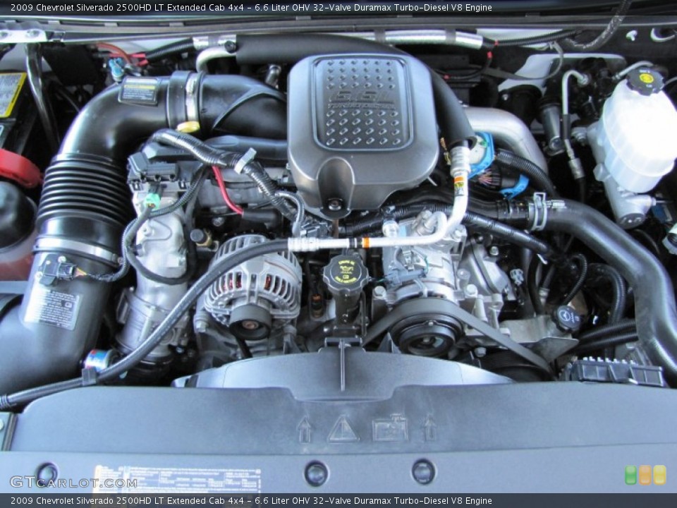 6.6 Liter OHV 32-Valve Duramax Turbo-Diesel V8 Engine for the 2009 Chevrolet Silverado 2500HD #54448962
