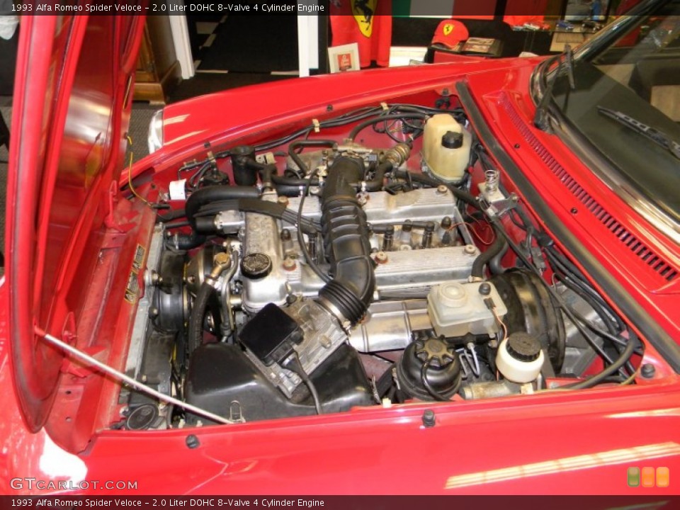 2.0 Liter DOHC 8-Valve 4 Cylinder 1993 Alfa Romeo Spider Engine