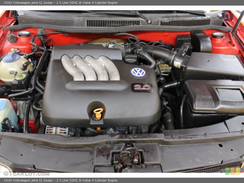 2.0 Liter SOHC 8-Valve 4 Cylinder 2000 Volkswagen Jetta Engine