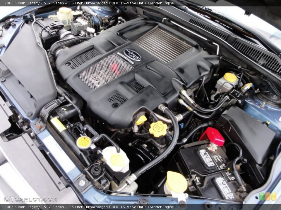2.5 Liter Turbocharged DOHC 16-Valve Flat 4 Cylinder Engine for the 2005 Subaru Legacy #54483838