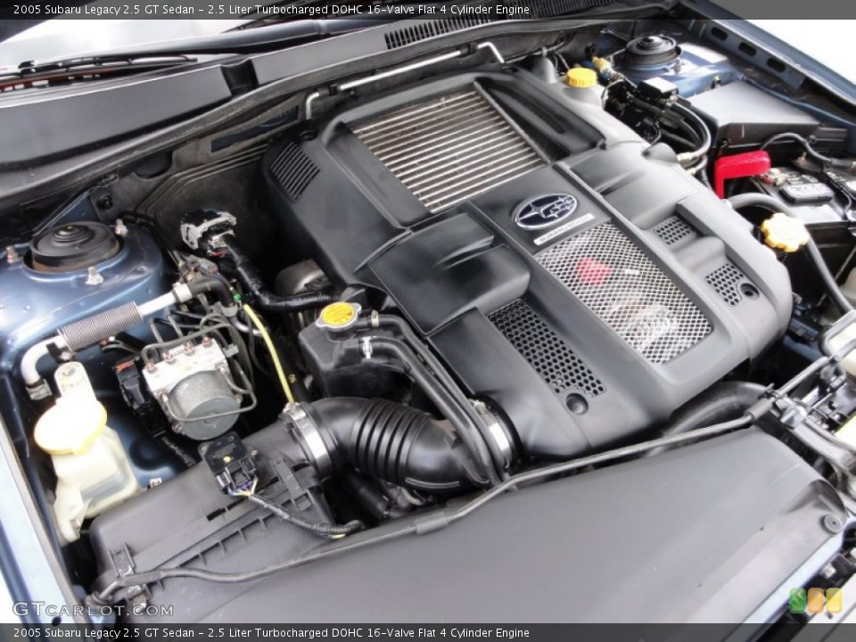 2.5 Liter Turbocharged DOHC 16-Valve Flat 4 Cylinder Engine for the 2005 Subaru Legacy #54483846