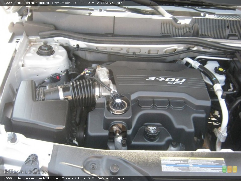 3.4 Liter OHV 12-Valve V6 Engine for the 2009 Pontiac Torrent #54483914
