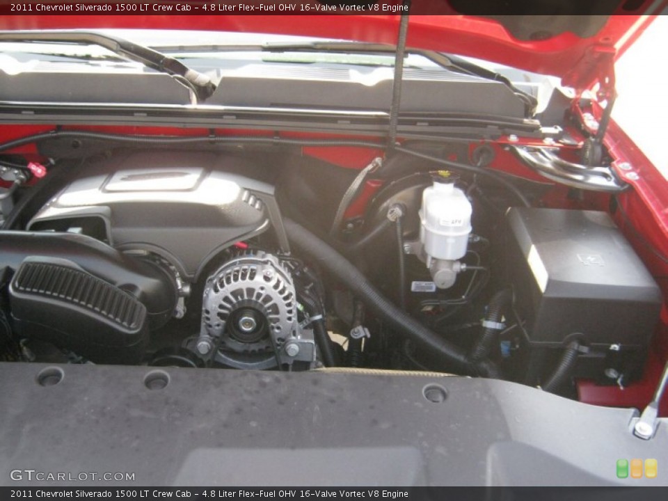 4.8 Liter Flex-Fuel OHV 16-Valve Vortec V8 Engine for the 2011 Chevrolet Silverado 1500 #54484573