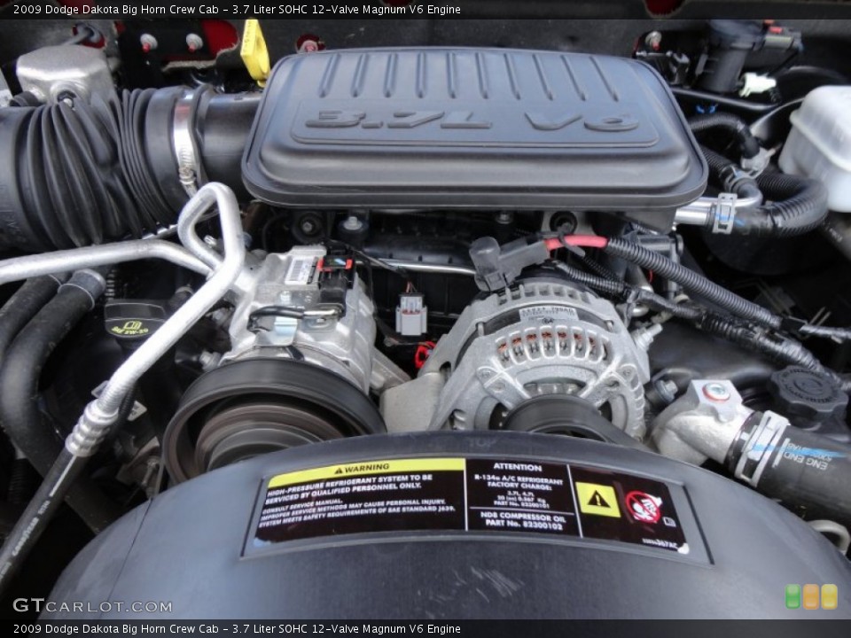 3.7 Liter SOHC 12-Valve Magnum V6 Engine for the 2009 Dodge Dakota #54494234